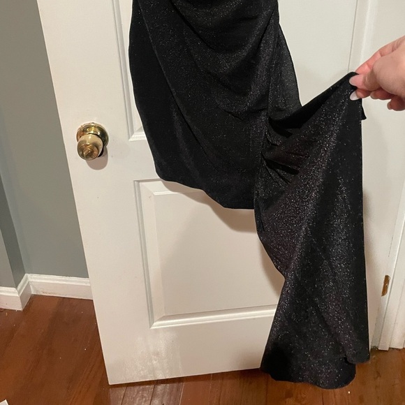 New! Chiara Boni La Petite Robe Black Glitter Rabon Sugar Mini Dress🖤size 4 NWT! - Picture 15 of 15